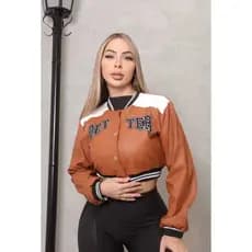 Jaqueta Feminina Couro Fake – Estilo e Sofisticação (M e G)