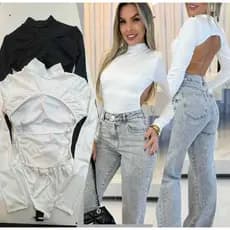 Body Feminino Suplex com Poliamida e Bojo – Conforto e Sustentação