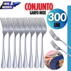 Conjunto 300 Peças Garfos Aço Inoxidável Sobremesa Frutas Restaurante Buffet Talheres de Cozinha Bar