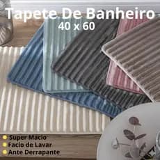 Tapete Banheiro Quarto Corredor Banheiro Antiderrapante Ultra Soft Extra Macio Relax