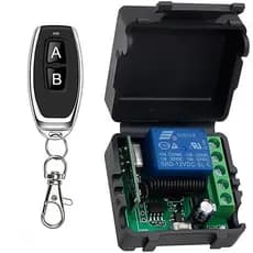Interruptor de relé sem fio, interruptor de controle remoto de 12V, com 1 transmissor de controle remoto.