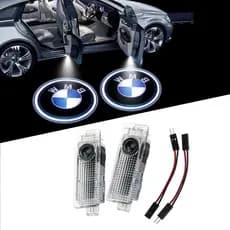 2 luzes de boas-vindas bmw, compatíveis com as luzes de porta led 3d da bmw