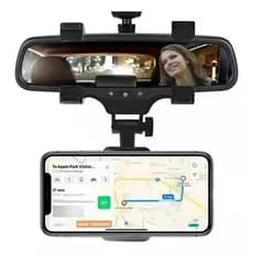 Suporte Pra Celular Veicular Encaixe Retrovisor Carro 360°