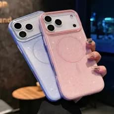 Capa Capinha Brilho Glitter com Magsafe IPhone 17 Air, 17 Pro e 17 Pro max