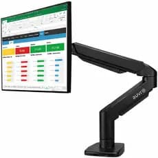 Suporte Monitor a Gás Braço Articulado Ajustável Tela para Escritório Pc Tv Não Fura Mesa