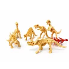 Dinossauro Fossil brinquedo Colecionável Animais 7 pcs de Decorar Maquetes Fosseis Jurássico