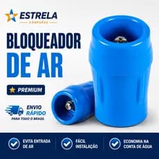 Bloqueador de Ar Premium para Hidrômetro Soldável  Economize Água 3/4 25 mm Estrela