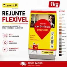 Rejunte Flexível Quartzolit 1KG Várias Cores