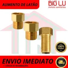 Extensor Aumento Prolonfador de Torneira Latão Curto, Médio , Longo Amarelo 1/2 X 1/2