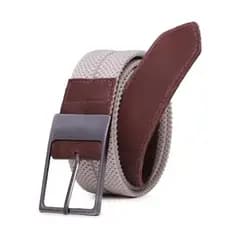 CINTO MASCULINO COURO LEGÍTIMO ELASTANO RESISTENTE FIVELA METAL AÇO.