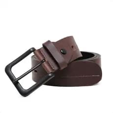 CINTO MASCULINO EM COURO LEGÍTIMO AJUSTÁVEL CONFORTÁVEL VERSÁTIL QUALIDADE PREMIUM, FIVELA PRETA COSTURA.