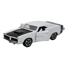 Carrinho De Ferro Branco Dodge Clássico Miniatura Para Presente