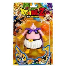 Kit Boneco Majin Boo + Esfera Do Dragão Dragon Ball Z Articulado Vilão Personagem Coleção Anime Colecionador