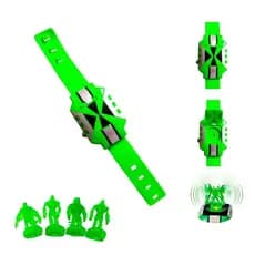 Relógio Omnitrix Ben 10 Com Luz E Som Inclui 4 Bonecos