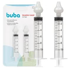 Lavador Nasal Seringa Com Ponta Em Silicone 2 Unidades 15655 - Buba Baby + MIMO