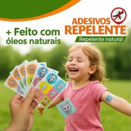 Kit 36/72/144 unid Adesivos Repelentes De Insetos , Mosquitos Não Tóxicos C/Desenhos Bonitos De Animados , Verão + MIMO