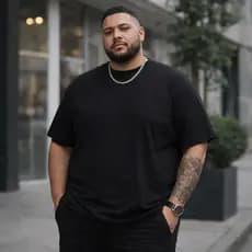 Camiseta Plus Size Masculina Algodão Premium Básica Lisa Streetwear Confotável
