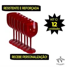 12 Taças Gin acrílico 580ml (SEM PERSONALIZAÇÃO)