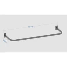 KIT COM 2 UNIDADES  - ARARA PARA PAREDE 1.0 METRO, COM PARAFUSO