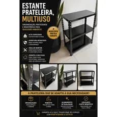 Estante Prateleira Multiuso Alta Resistência | 3 Andares
