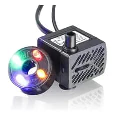 Motor Bomba Submersa Bivolt Bombinha Fonte Aquário Luz Led BOM-8702