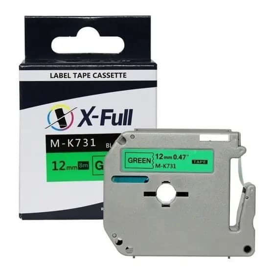 Fita Compativel Para Rotulador Brother Mk731 Pt45 Pt80 Pt110