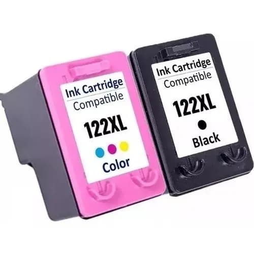 Kit Cartucho Compatível com 122 XL Preto 122 XL Color 2050 3050 Microjet 100% Novo