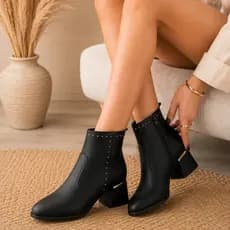 Bota Modare Cano Curto Feminino Calce Fácil Forrada Original