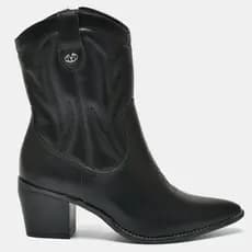 Bota Western Cano curto Via Marte Country salto grosso