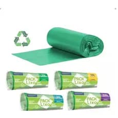 Kit 2 Saco De Lixo Reforçado Biodegradável 15 30 50 100 200 Litros