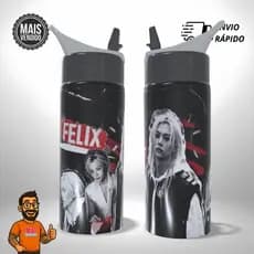 Garrafa Squeeze Personalizado - Felix - Stray Kids SKZ - Presente