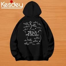MOLETOM UNISSEX STREETWEAR PERSONALIZADA ESTAMPA JESUS ME SALVOU IGREJA
