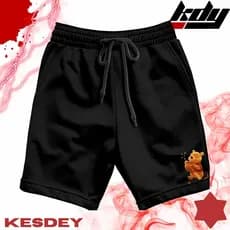 Shorts Masculina Bermuda Estilo Mauricinho Leve Slim com Bolso Lateral Estampa URSINHO POOH