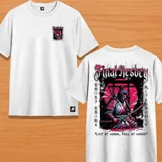 Camiseta Streetwear Masculina Feminina camisa 100% Algodão Estampada FINAL KESDEY SAMURAI