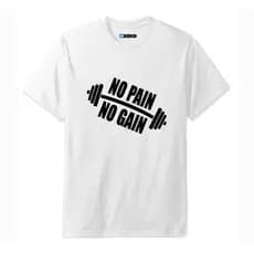 Camiseta Camisa Algodão Camisa T-shirt 30.1 Camiseta Treino No Pain No Gain Envio Imediato Envio Imediato Premium