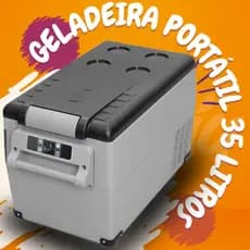Geladeira Portátil 32 Litros  32L Caminhão Carro Motor home camping praia Quadrivolts HENT