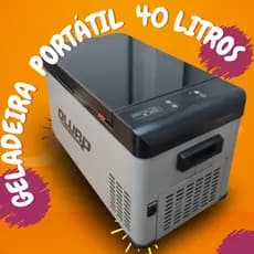 Geladeira Portátil 40 litros  Para Caminhão Van Camping carros lanchas 40 Litros Quadrivolt OLUAP
