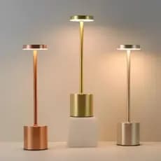 Luminária De Mesa Com Toque Recarregável LED Moderna Abajur Restaurante USB Para Leitura COD