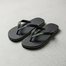 Chinelo de Dedo Masculino e Feminino Bandeira do Brasil de Dedo Branca e Preto Envio Imediato