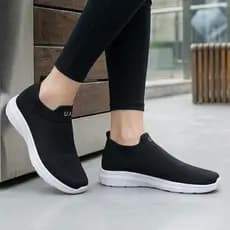 Tênis Meia Masculino e Feminino Calce Fácil Ortopédico Esportivo Slip On Casual confortável Academia