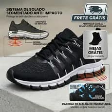 Tênis masculino + meia grátis moderno leve e macio academia e dia dia leve e macio - envio imediato
