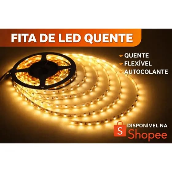 Fita de led  com 5 metros para todos tipos de ambiente opção Fria ou Quente