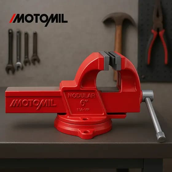 Torno De Bancada Morsa N°6 Tb-600P V2 Robusto Para Uso Profissional e Preciso - Motomil