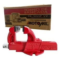 Morsa Torno De Bancada Professional 82Mm Tb-300P N.03 Para Fixação Pesada E Precisa - Motomil