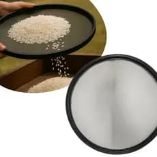 Peneira Arroz 55cm Aro Plástico Arame Galvanizado