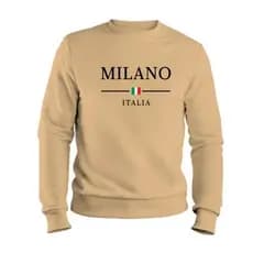 Blusa de Frio Moletom Casual Flanelado Careca Gola Redonda P/M/G/GG MLN