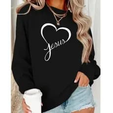 Moletom Unissex  Flanelado Lançamento Inverno Envio Imediato Promoção P/M/G/GG JESUS
