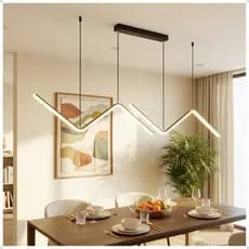 Lustre Pendente Moderno Preto Ajustável Para Sala Cozinha Bancada Ilha Decorativo Minimalista Bivolt QUAYS