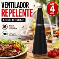 Ventilador Repelente De Mosquito 25cm Oscilante Portatil Silencioso Preto Insetos Ar Fresco