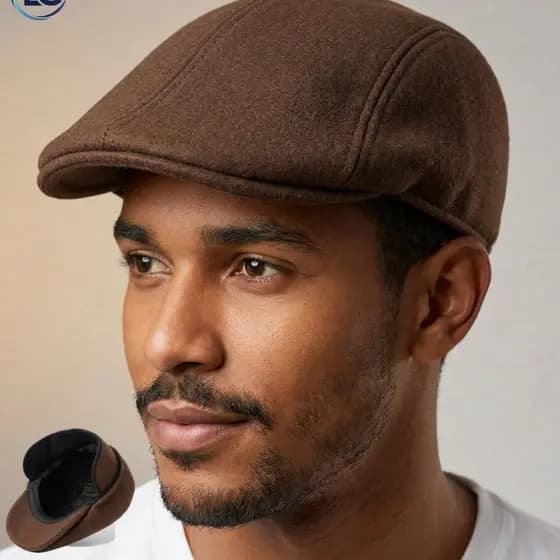 Boina Masculina  Premium Lã Peaky Blinders Italiana Newsboy Outono Inverno Estilo Retrô Confortável